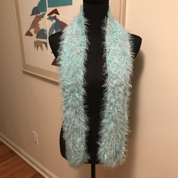 Beautiful Hand Crafted Scarf 56” X 5” - Picture 2 of 3
